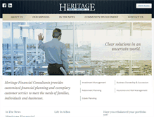 Tablet Screenshot of heritageconsultants.com